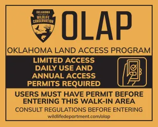 OLAP Limited Access Daily Use Permit Required Sign