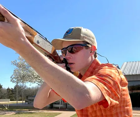 Adam Dryer legendary ODWC intern shows off how to shoot a shotgun.