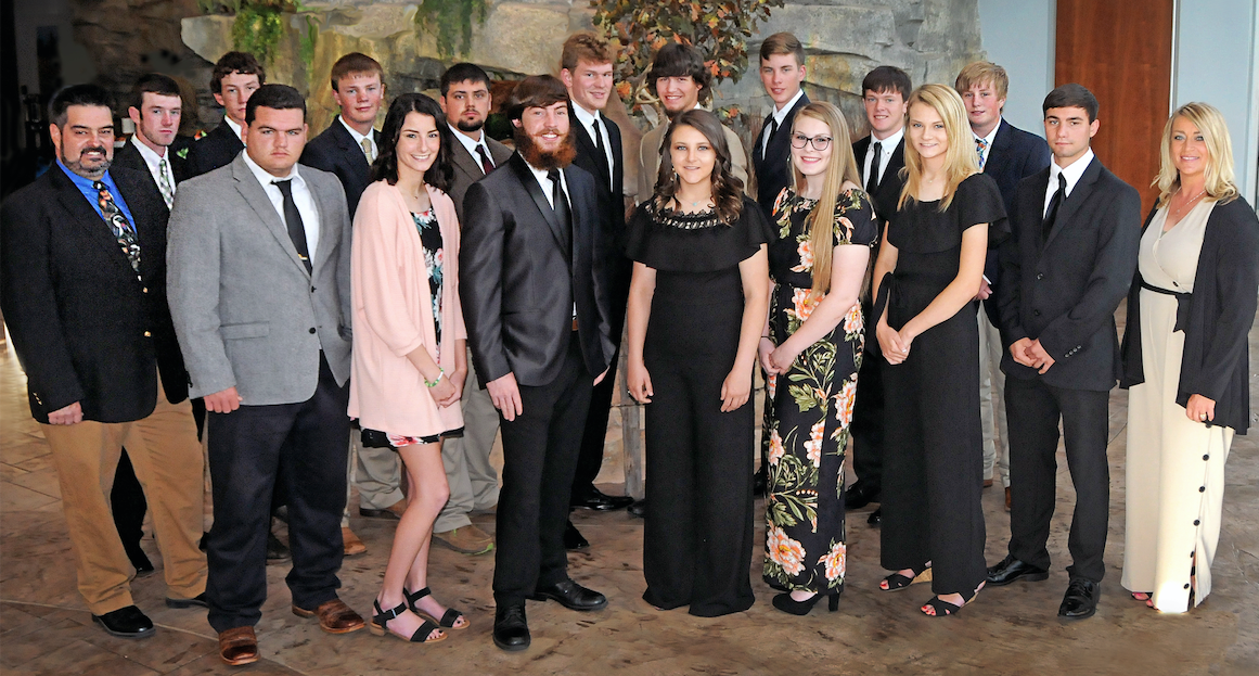 Recognized at May's Wildlife Conservation Commission meeting was the Senior Division 2019 State Champion shooting sports team from Merritt High School; names are listed at the end of this release. (Don P. Brown/ODWC)