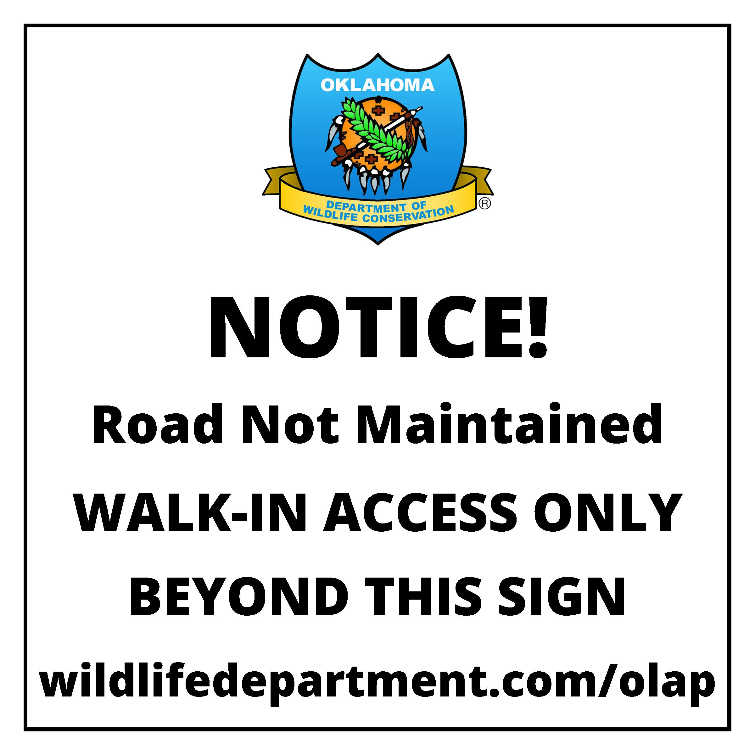 OLAP Road Closed Sign