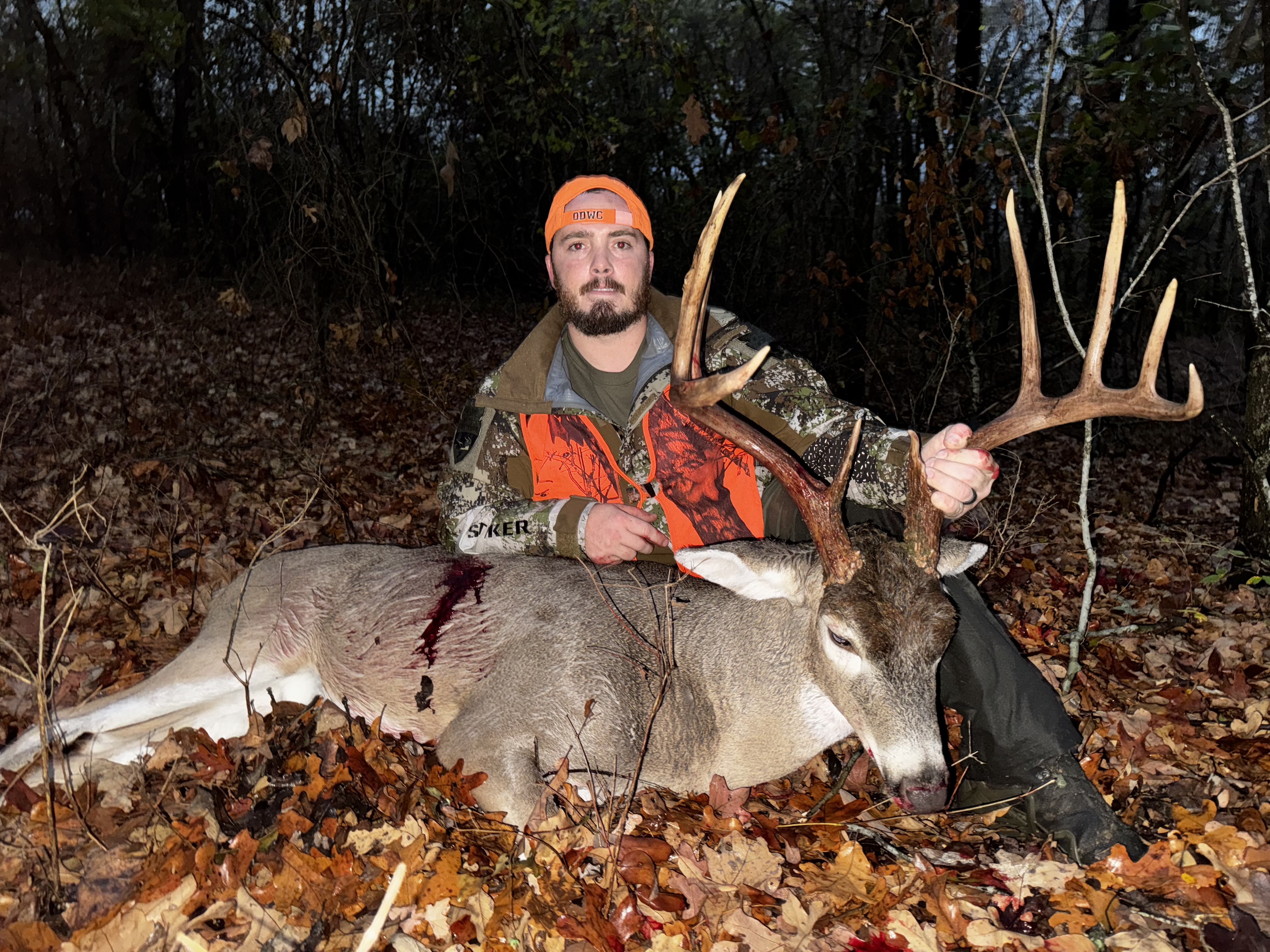 Jake Rowland with his typical whitetail buck.