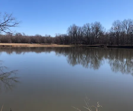 A photo of the Mohawk Park pond in Tulsa, OK.