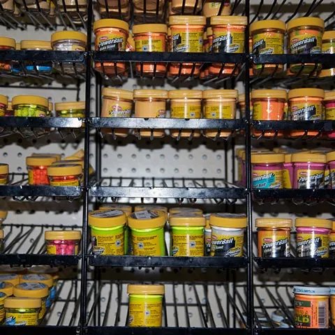 Trout bait in store.