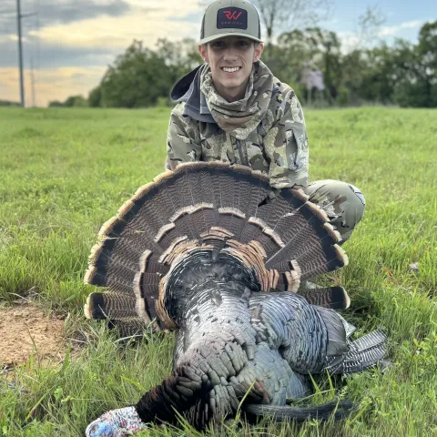 young man with turkey