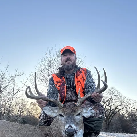 man with buck