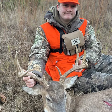 boy with buck