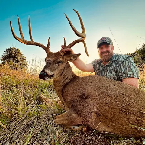 man with buck