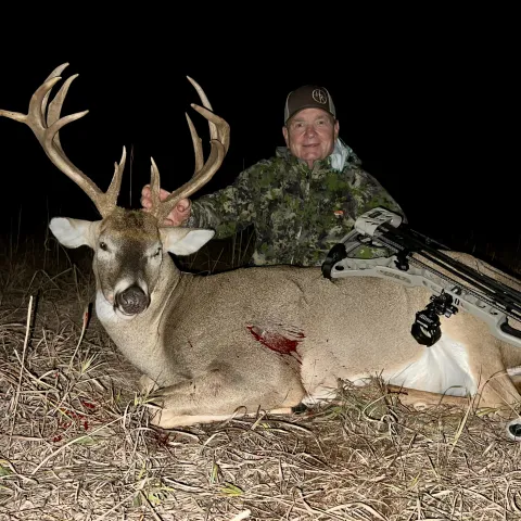 man with buck