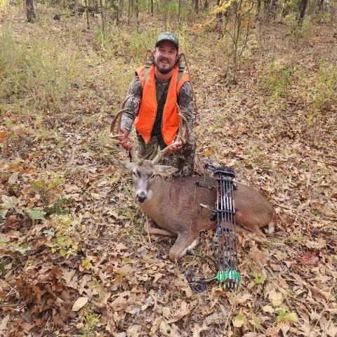 man with buck