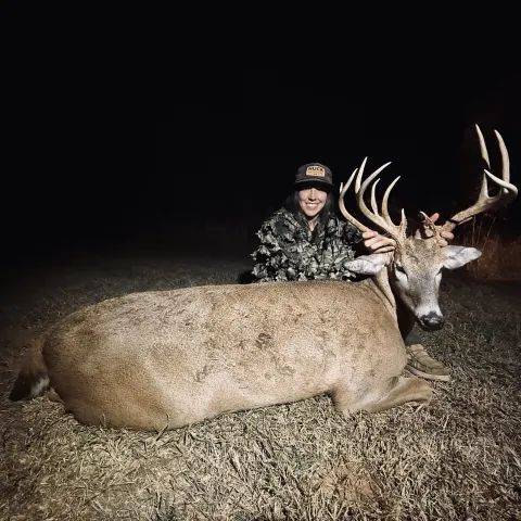 woman with buck
