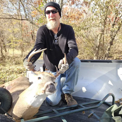 man with buck 