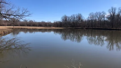A photo of the Mohawk Park pond in Tulsa, OK.