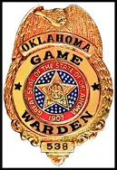 Oklahoma Game Warden badge.