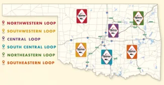 Fishing Trail sign color key