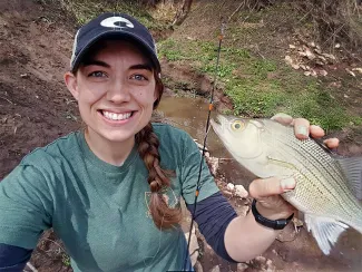 Ashley Nealis was recently named supervisor in the North-Central Region of the Fisheries Division in the Oklahoma Department of Wildlife Conservation. (Photo Provided)