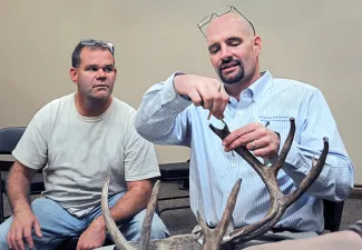 March Rack Madness will return for a second year on March 9, 2018. Hunters are invited to register and bring antlers for official scoring, which is a free service. (Don P. Brown/ODWC)