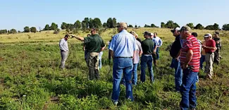 Instructional field days like this one give landowners good information about wildlife habitat management. (Quail Forever via Facebook)