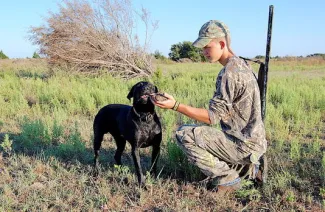 The traditional opener for the fall hunting seasons arrives Sept. 1, when hunters and their companions will venture out in pursuit of fast-flying doves. (Wade Free/ODWC)