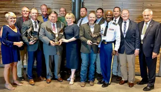 The Oklahoma delegation attending the WAFWA 2018 annual conference, some holding their awards. (PHOTO PROVIDED BY J.D. STONG)
