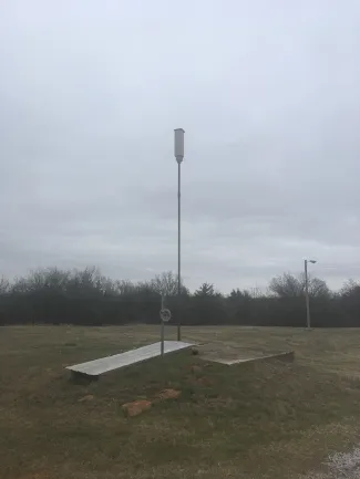 Bat houses, including this new "rocket box" design, are a great way to invite bats to your property. (Joe Nabonne/ODWC)