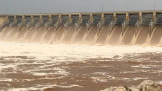 Keystone dame near Sand Springs