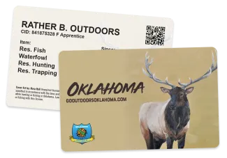 &quot;Elk&quot; from Nora Hall's &quot;Animals of Oklahoma&quot; Series Hard Card