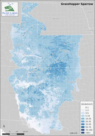 PLJV Grasshopper Sparrow Map