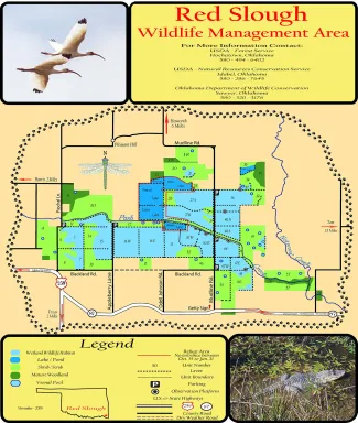 Red Slough WMA map.