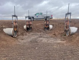 Hackberry 2021 upgrades to wetland area.