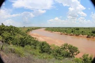 Red river, photo by Jennifer Benge