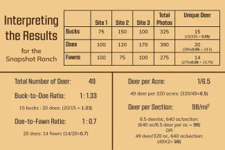 Graphic showing the results of a hypothetical camera survey
