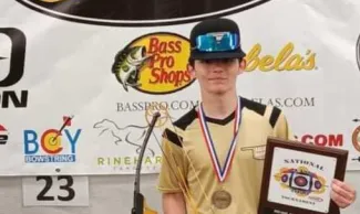 1st place, National Champion Middle School Male Individual, Remington McWhirt
