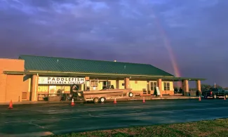 paddlefish research center near Miami, Okla.