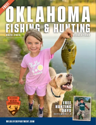The cover of the 2022-2023 Oklahoma Fishing and Hunting Regulations.