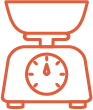 An icon representation of a scale.