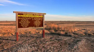 sign at drummond flats wma